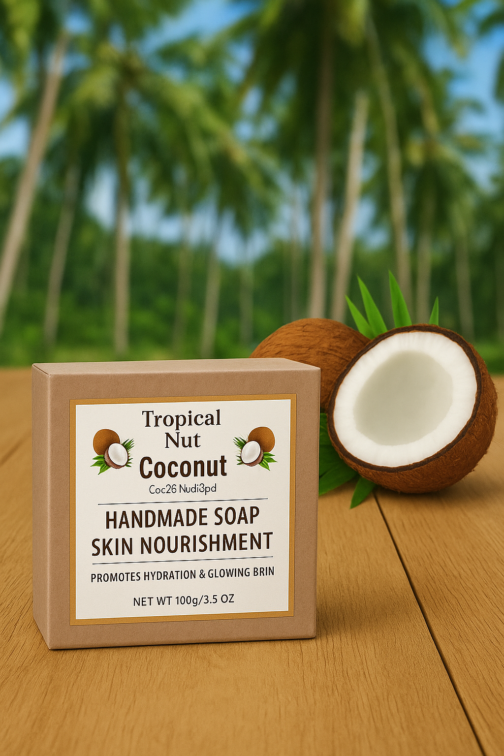 Natural Handcrafted Pure Cold Pressed Coconut Oil Soap (Pack Of 4)