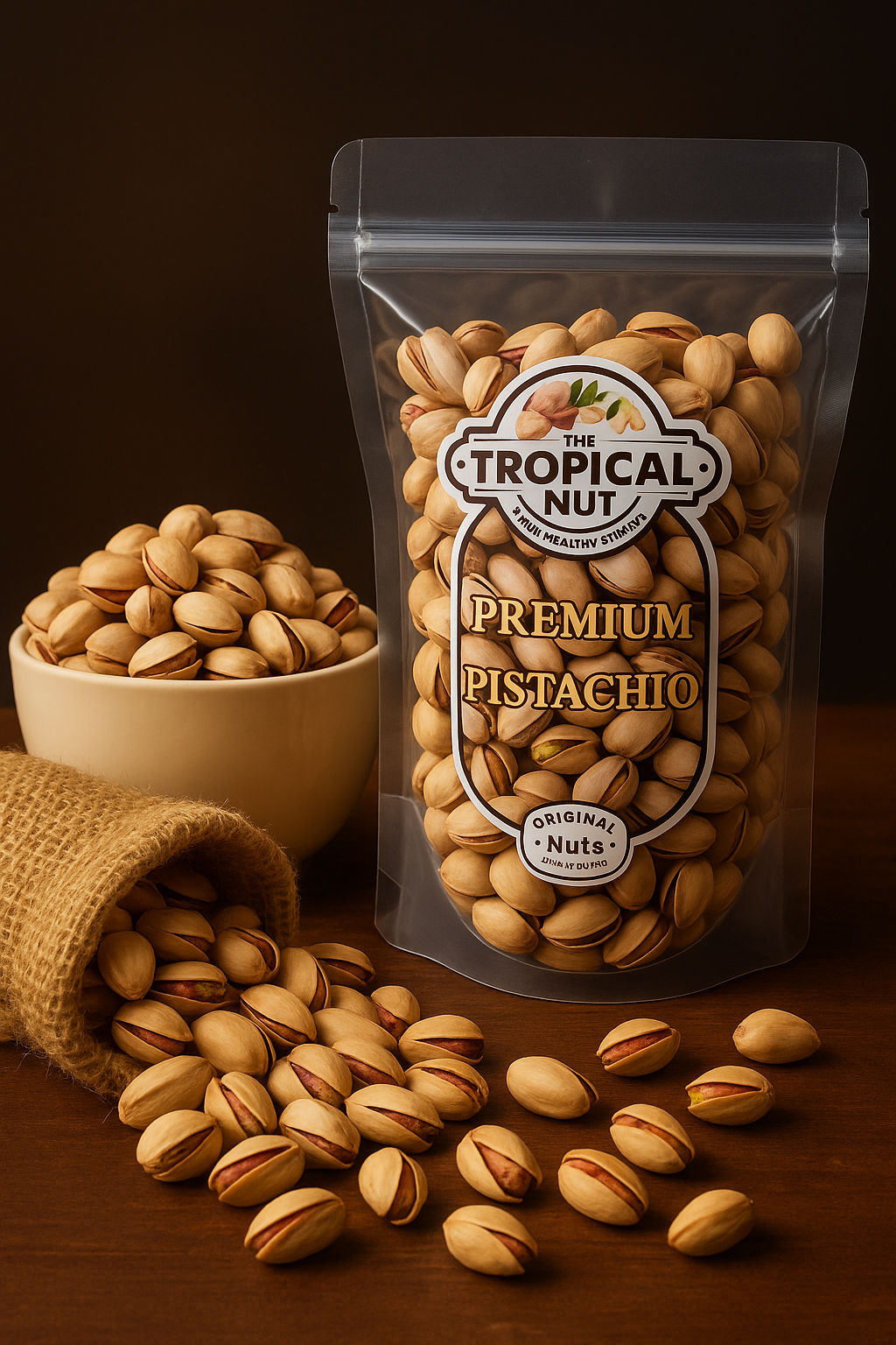 Premium Roasted and Salted Jumbo Size Pistachios  (1 x 250 g)