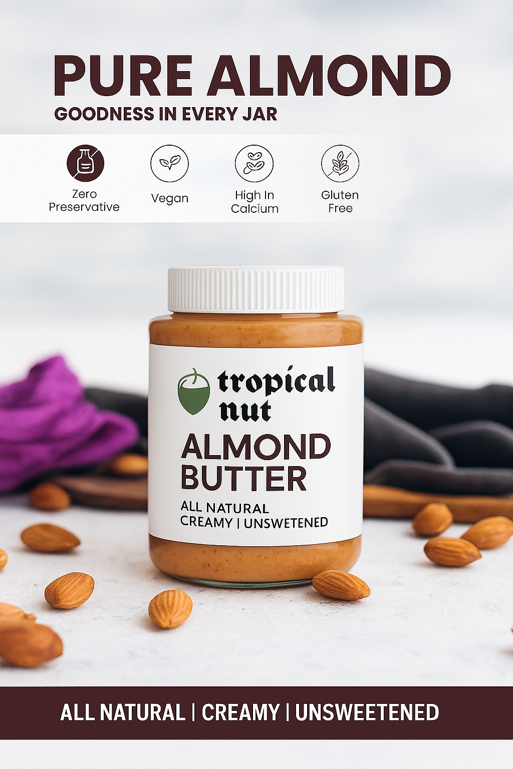 All Natural Almond Butter (Pack Of 2)
